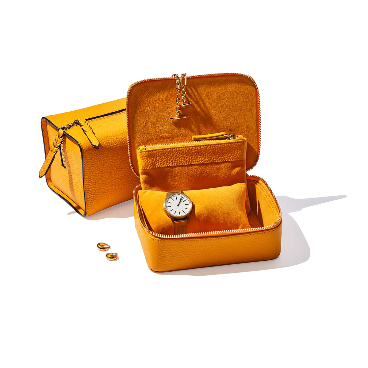 Leather Jewellery and Watch Case