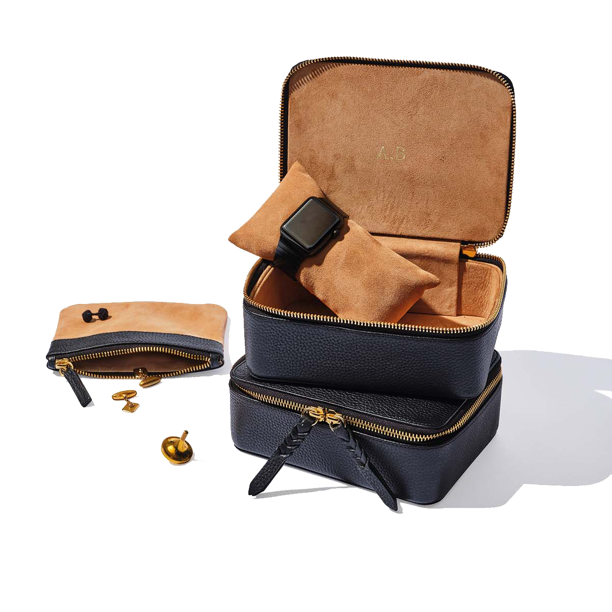 Leather Jewellery and Watch Case