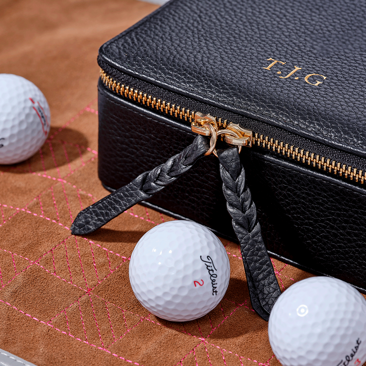 Golf Ball Leather Set