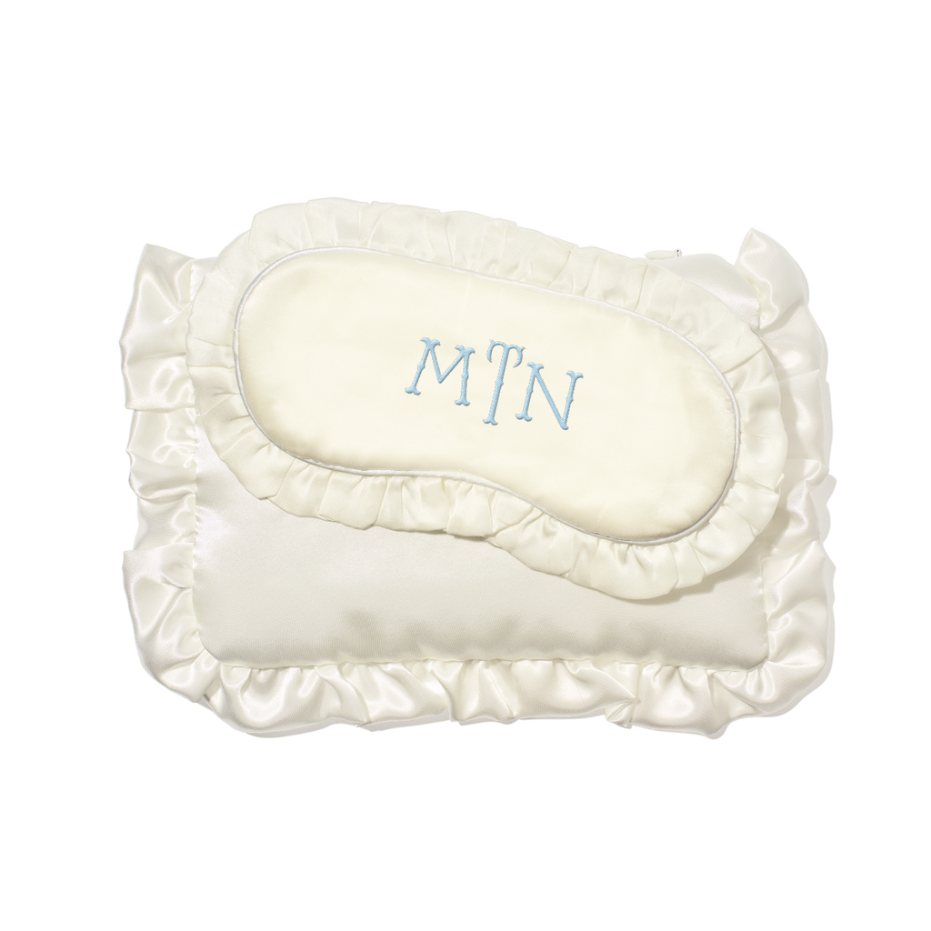 Ruffle Eye Mask & Pouch