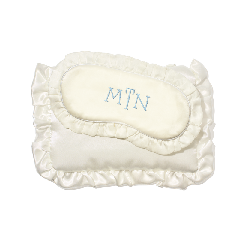 Ruffle Eye Mask & Pouch