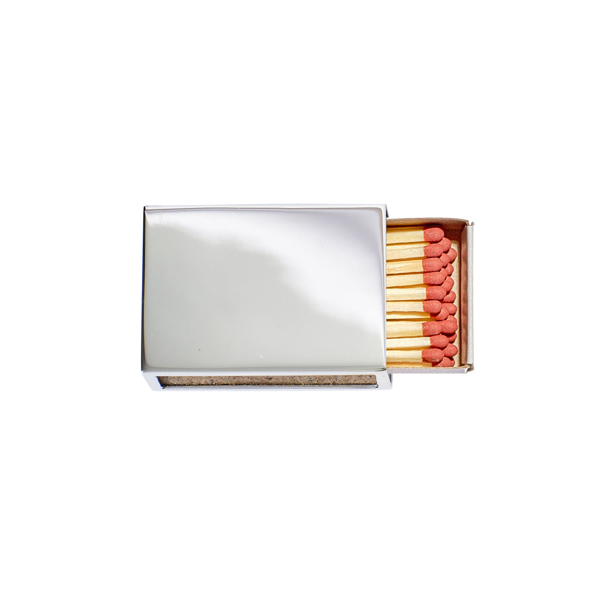 Handwritten Small Silver Matchbox
