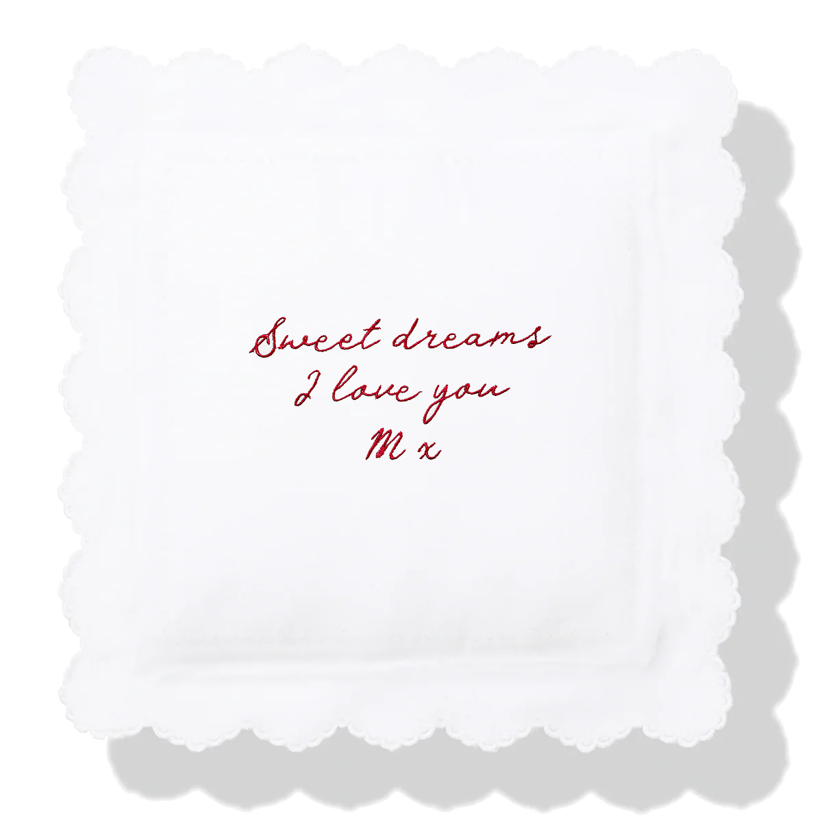 Scalloped Pillow Case